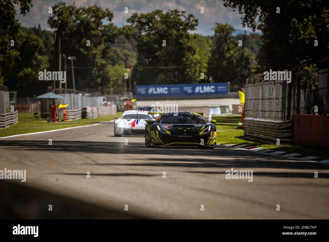 #80, IRON LYNX, ITA, Ferrari 488 GTE EVO, Matteo Cressoni (ITA), Rino Mastronardi (ITA), Miguel Molina (ESP)2021 European Le Mans Series, Monza, Italy Stock Photo