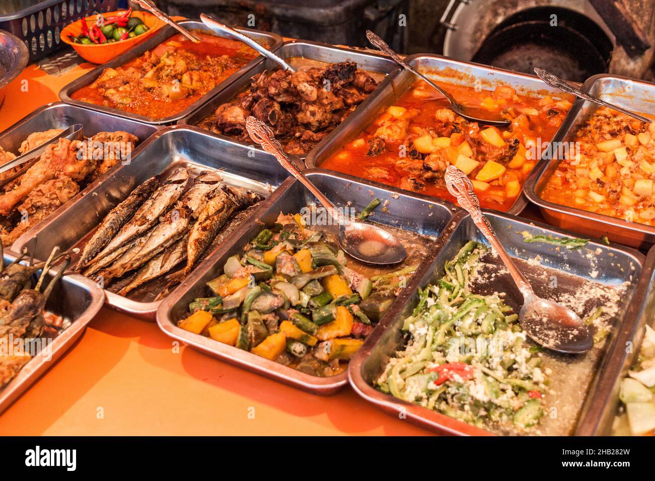Food stall at Quiapo market in Manila, Philippines Stock Photo Alamy