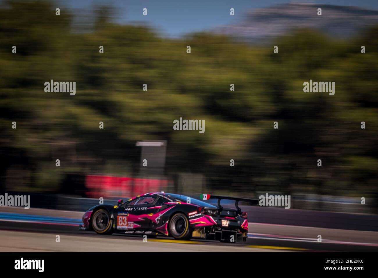 83, IRON LYNX, ITA, Ferrari 488 GTE EVO, Rahel Frey (CHE), Michelle Gatting (DNK), Manuela Gostner (ITA) 2021 European Le Mans Series, Le Castellet, F Stock Photo