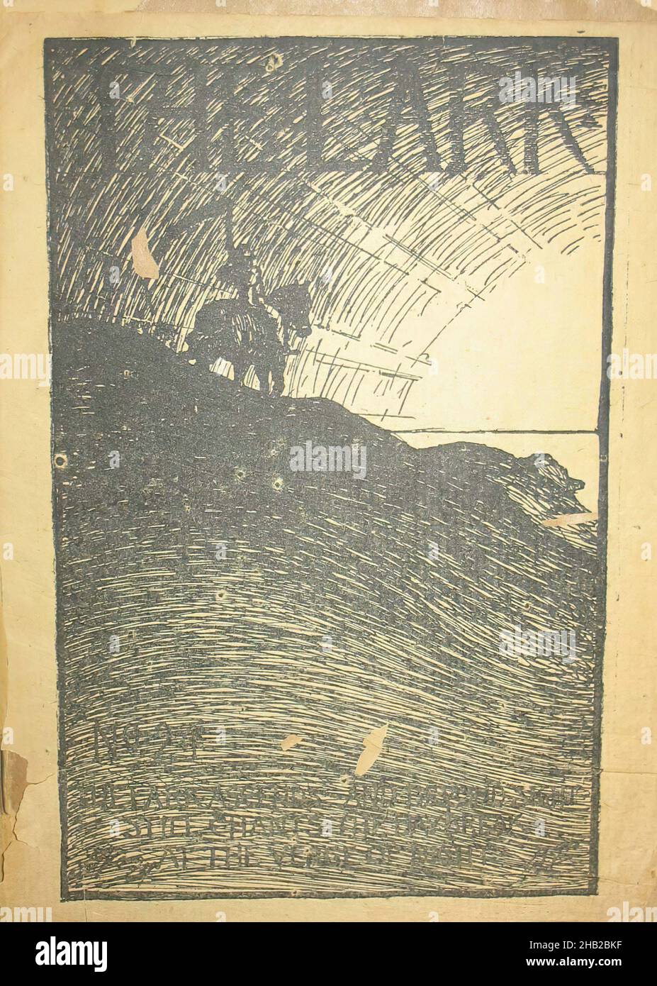 The Lark, Newsprint, 1897, Magazine: 8 x 5 3/4 x 3/16 in., 20.3 x 14.6 x 0.5 cm Stock Photo
