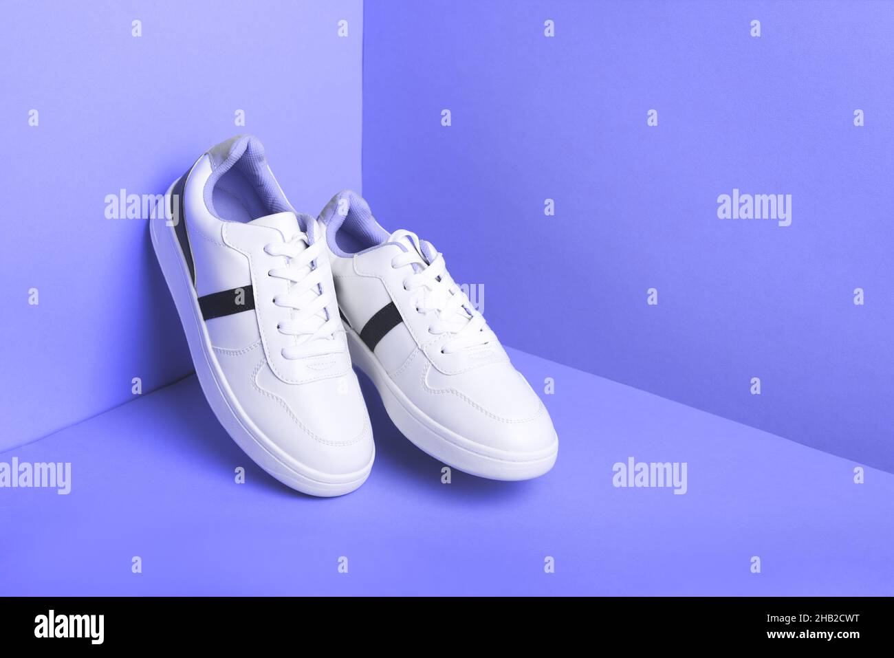 White and purple sneakers hi-res stock photography and images - Alamy