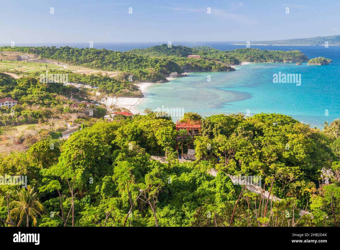 Aerial view of Boracay island, Philippines Stock Photo Alamy