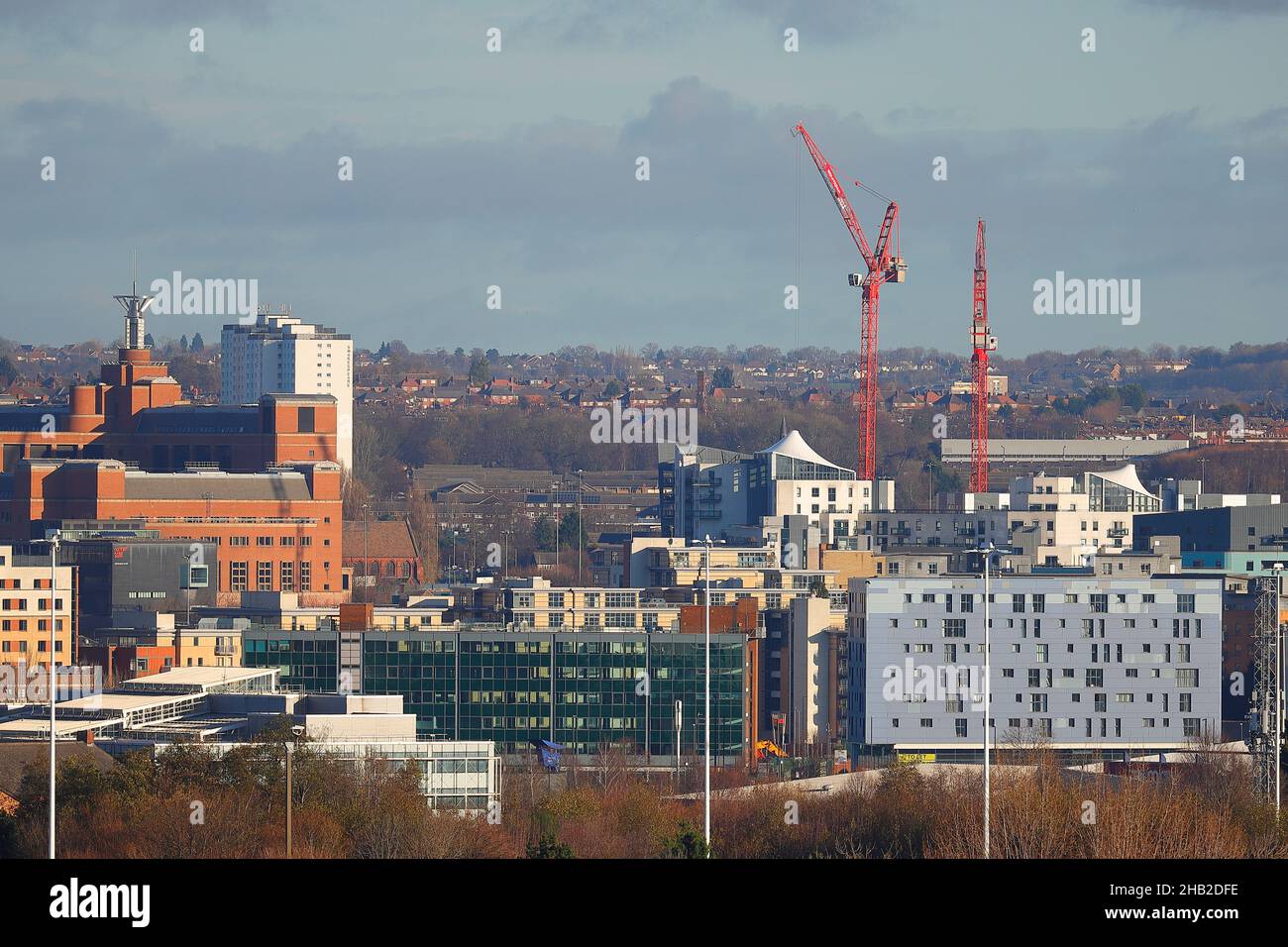A view acros Leeds City from Beeston Hill Stock Photo Alamy