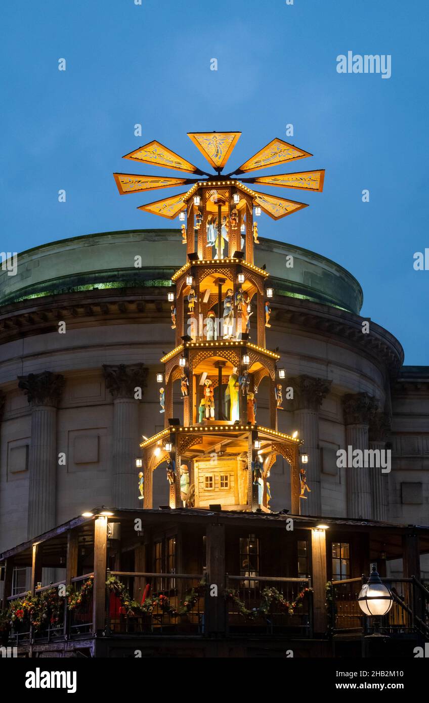 The Windmill at Liverpool Christmas Market 2021 in St Johns Garden