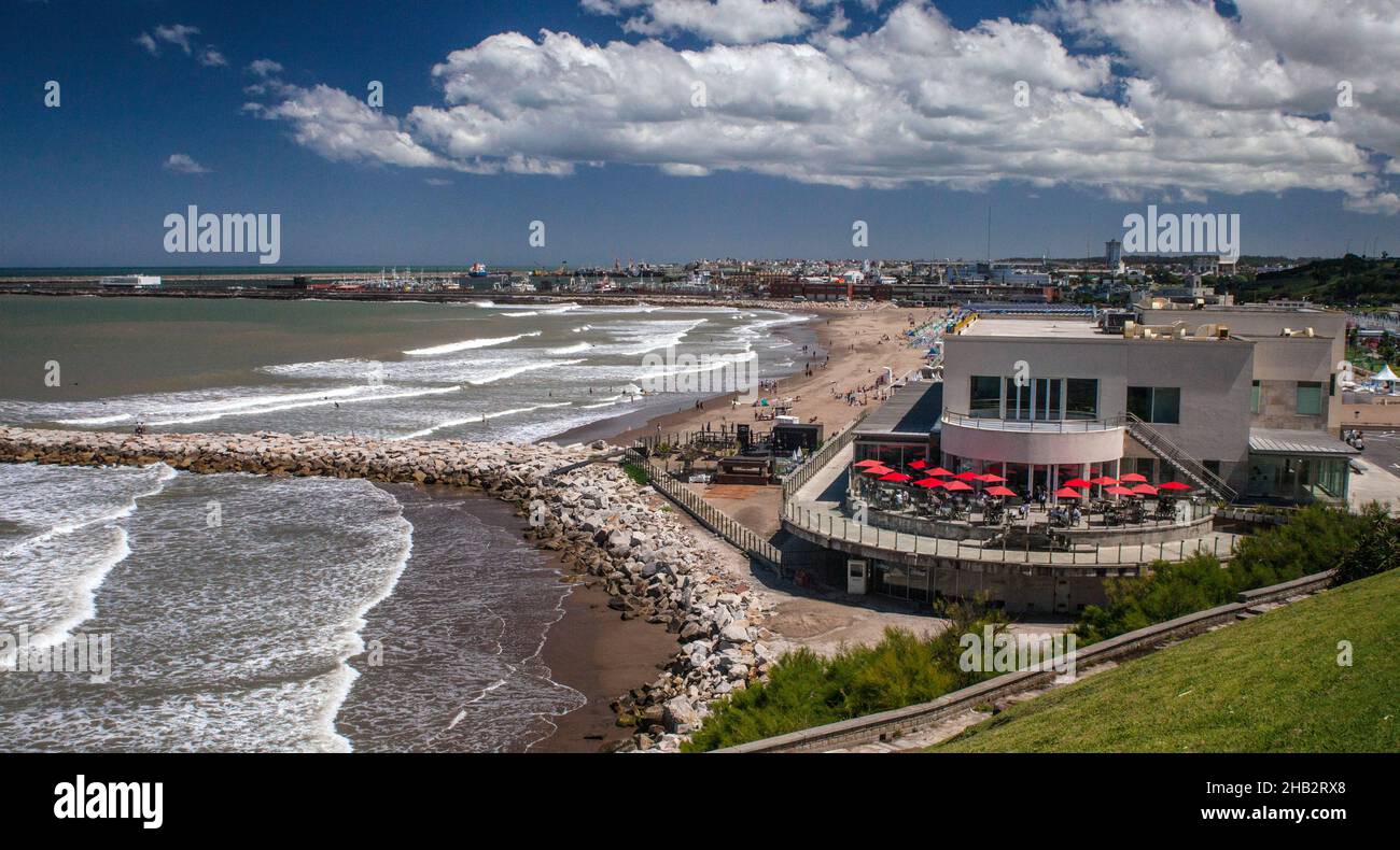 Playa Grande, Mar del Plata, Buenos Aires Province, Argentina Stock Photo