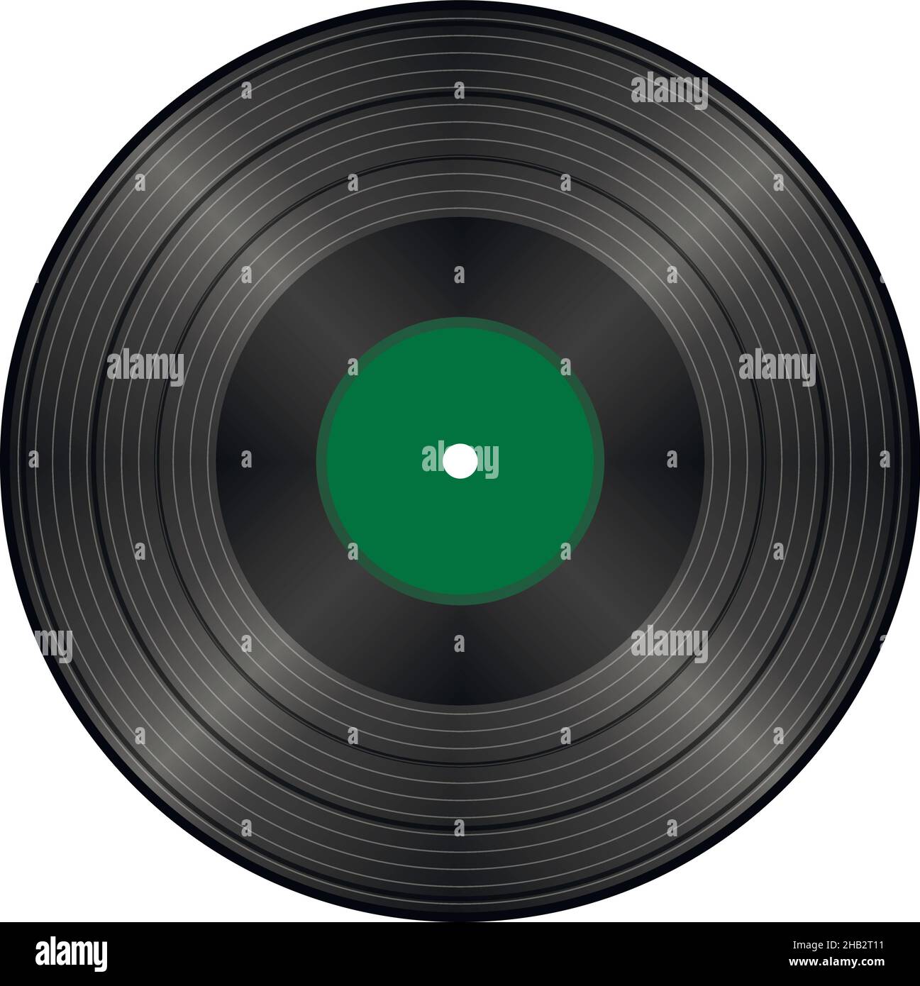 Black vintage vinyl record, vector illustration Stock Vector Image ...