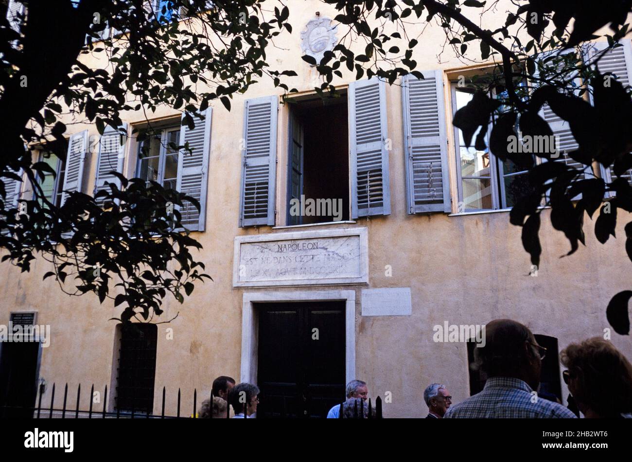 Birthplace of Napoleon, national museum of Bonaparte residence, Ajaccio, Corsica, France in 1998 Stock Photo