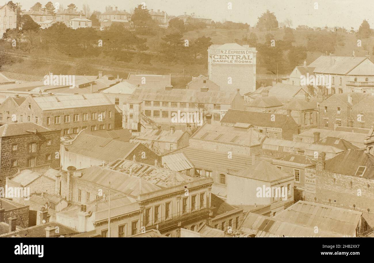 Auckland from Goverment Insurance Office, Muir & Moodie studio, photography studio, 1905, Dunedin, photography Stock Photo