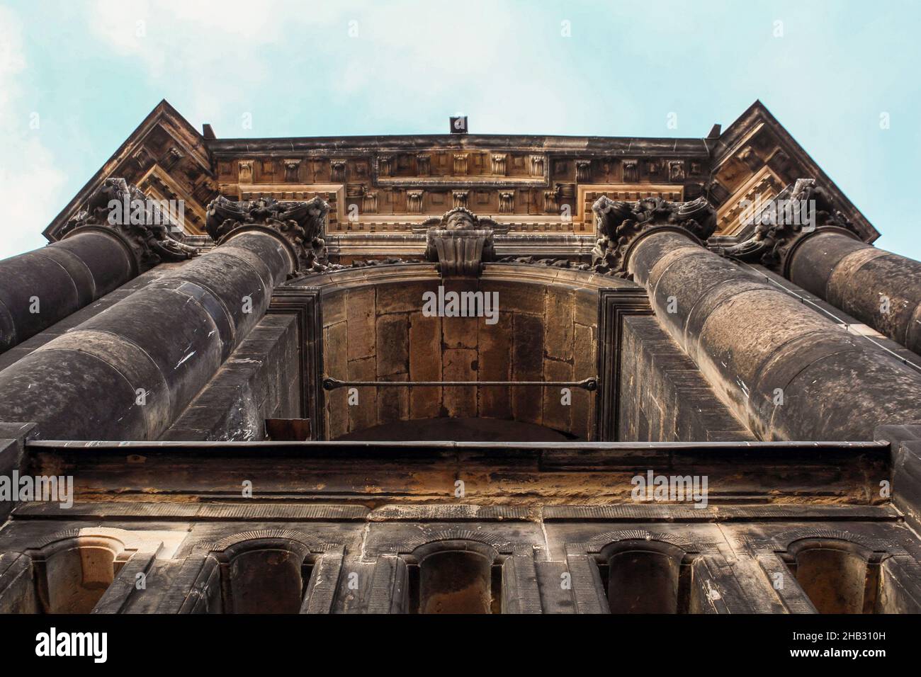 Facade of famous Zwinger palace in Dresden, Germany Stock Photo