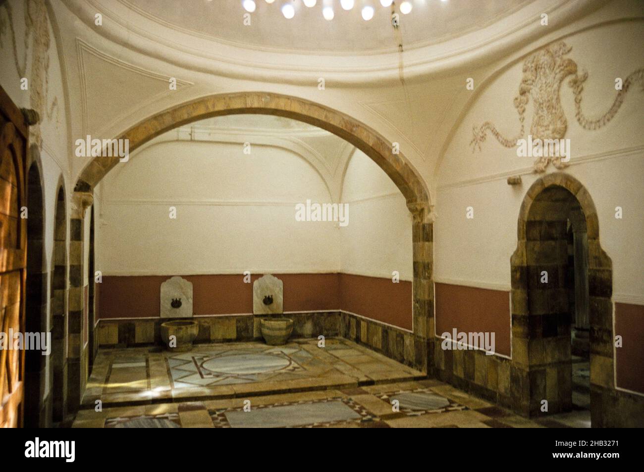 Interior Beit Eddine, Beit ed-Dine, Beiteddine Palace of Emir Bashir, Chouf, Lebanon 1998 Stock Photo