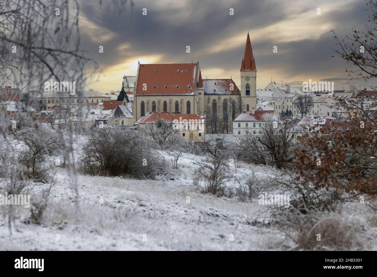 Historical town Znojmo, Southhern Moravia, Czech Republic Stock Photo
