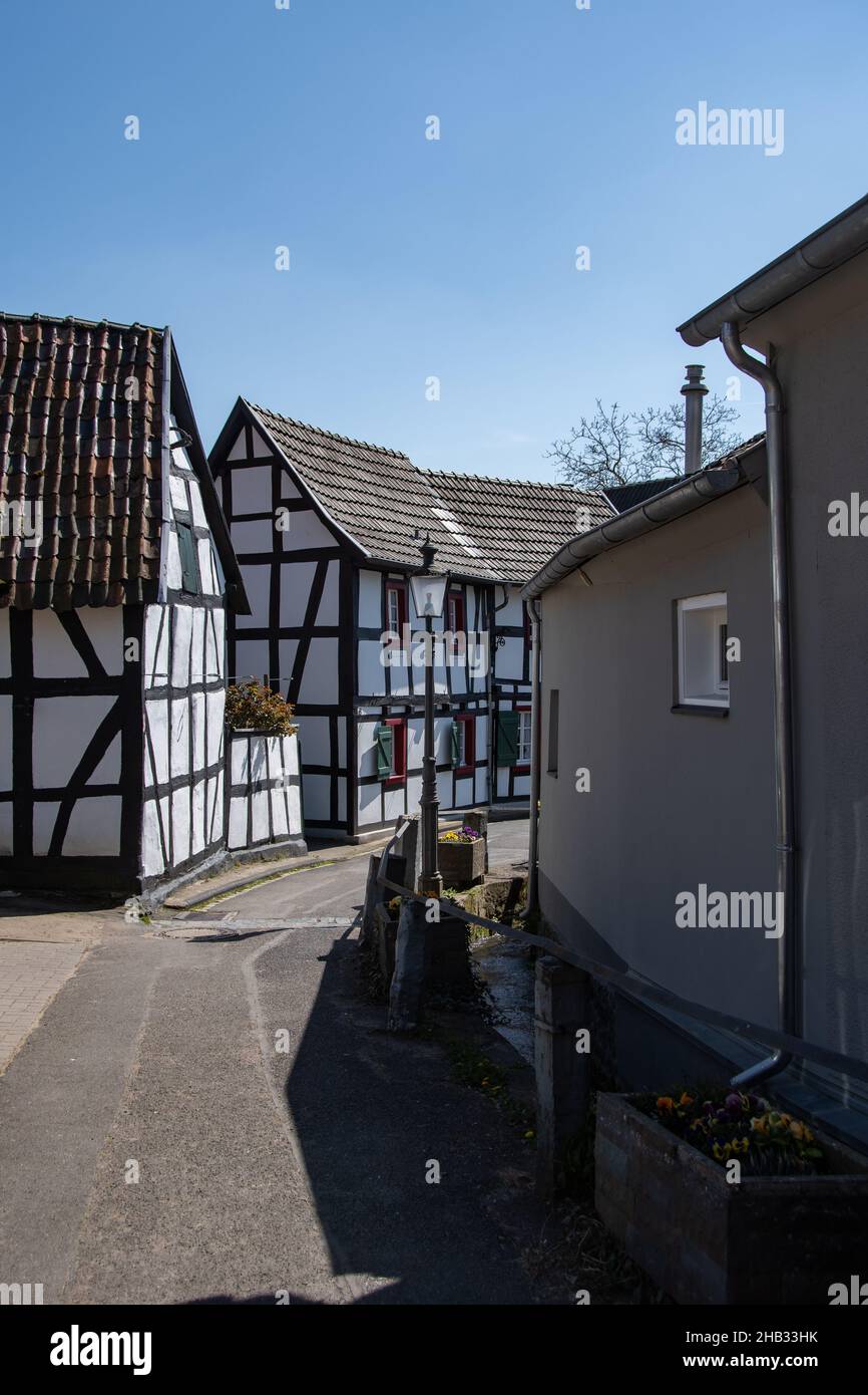 Bad Honnef, Germany 25 April 2021, Beautiful old half-timbered houses in Bad  Honnef Stock Photo - Alamy