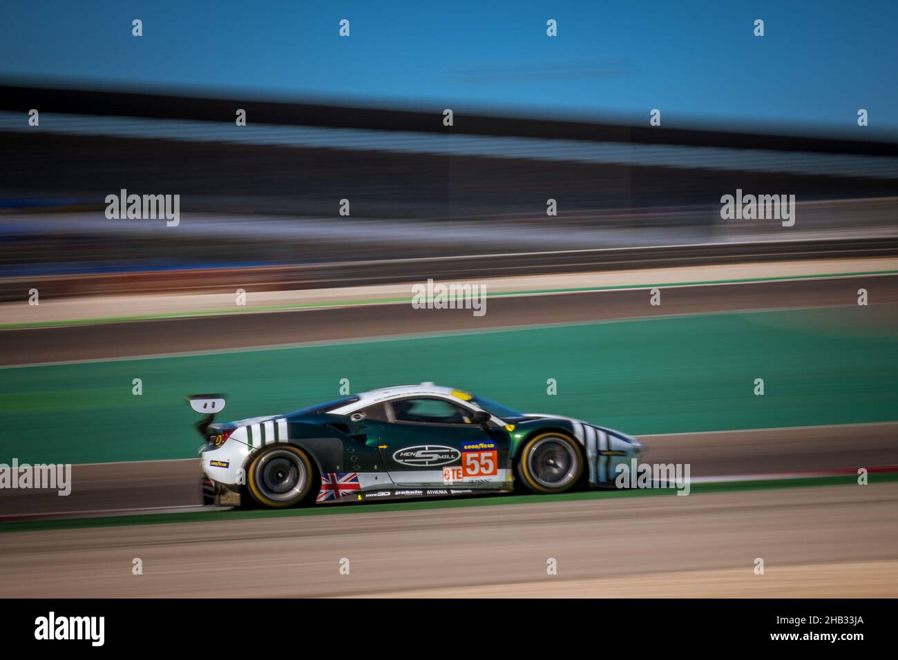 #55, SPIRIT OF RACE, CHE, Ferrari 488 GTE EVO, Duncan Cameron (GBR), Matthew Griffin (IRL), David Perel (ZAF) 2021 European Le Mans Series, Portimao, Stock Photo