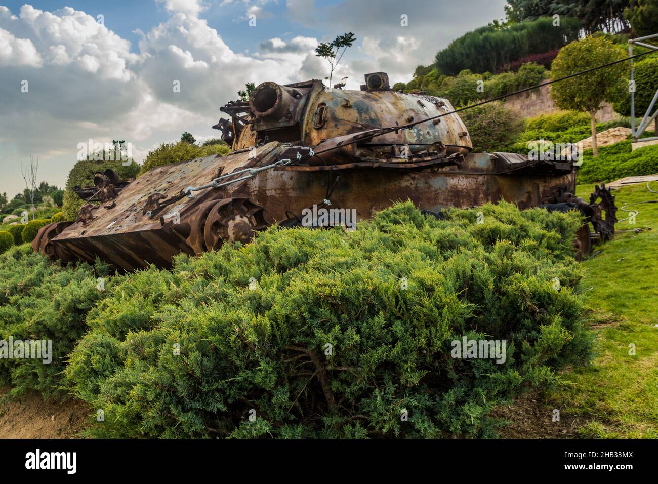 Rusty tank in a park in Tehran, Iran Stock Photo - Alamy