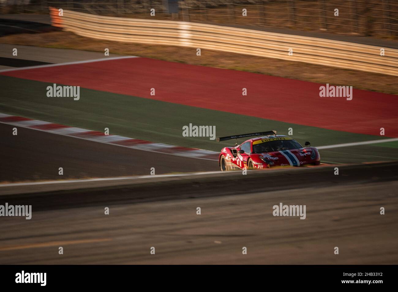 #61, AF CORSE, ITA, Ferrari 488 GTE EVO, Franck Dezoteux (FRA), Pierre Ragues (FRA), Côme Ledogar (FRA) 2021 European Le Mans Series, Portimao, Portug Stock Photo