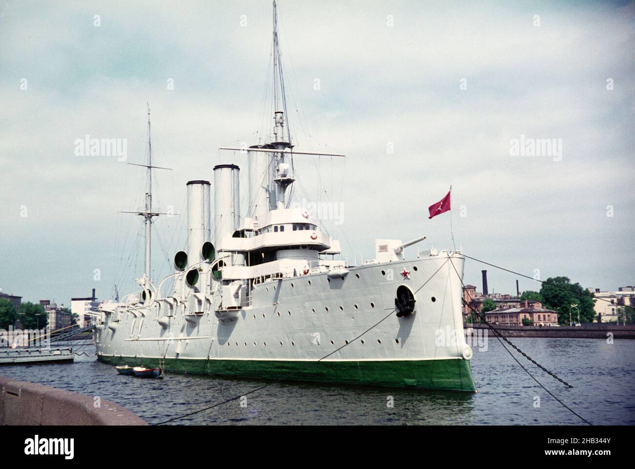 Aurora 1900 Russian Pallada class cruiser museum ship, River Neva ...