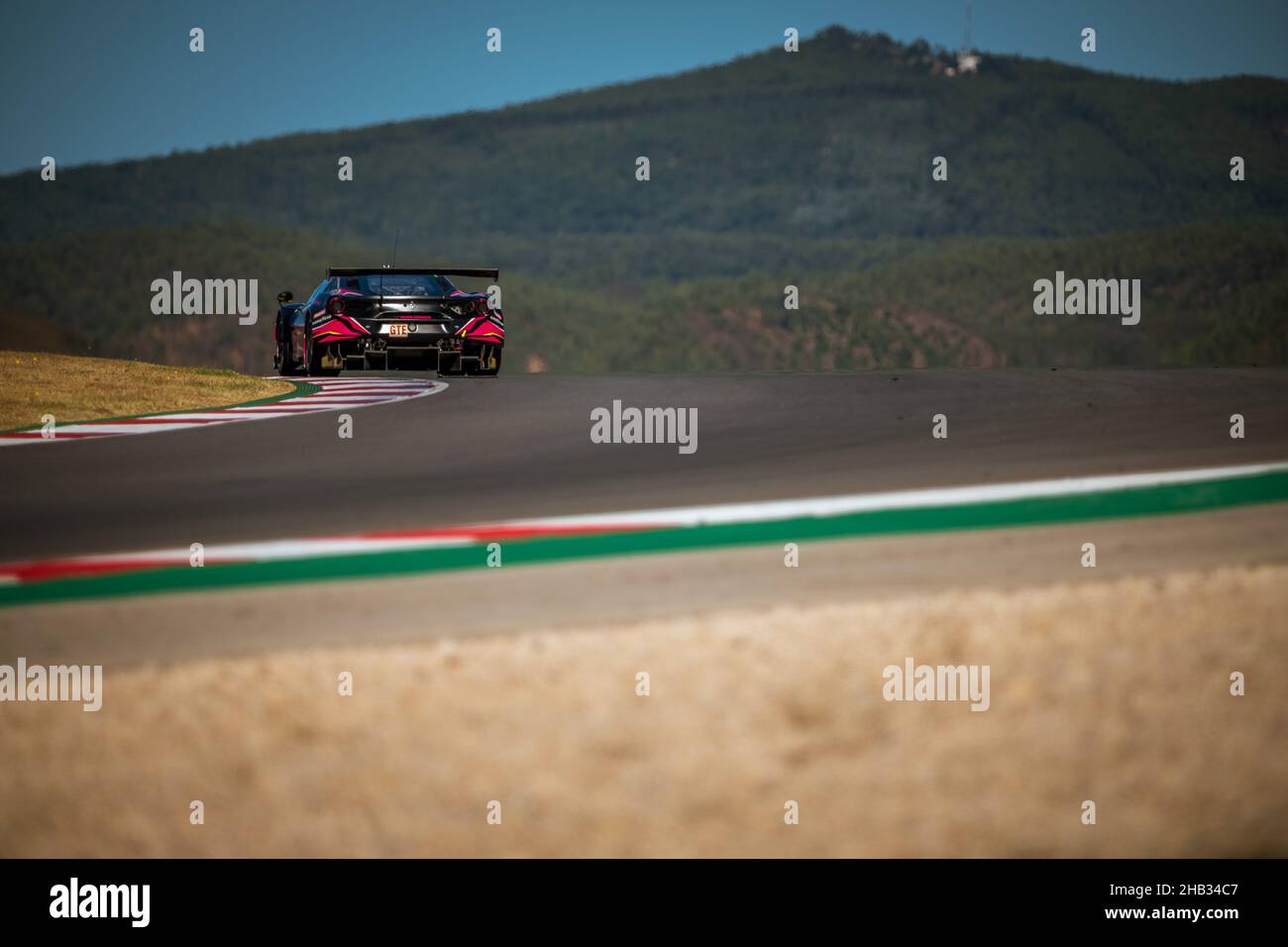 #83, IRON LYNX, ITA, Ferrari 488 GTE EVO, Rahel Frey (CHE), Sarah Bovy (BEL), Michelle Gatting (DNK) 2021 European Le Mans Series, Portimao, Portugal. Stock Photo