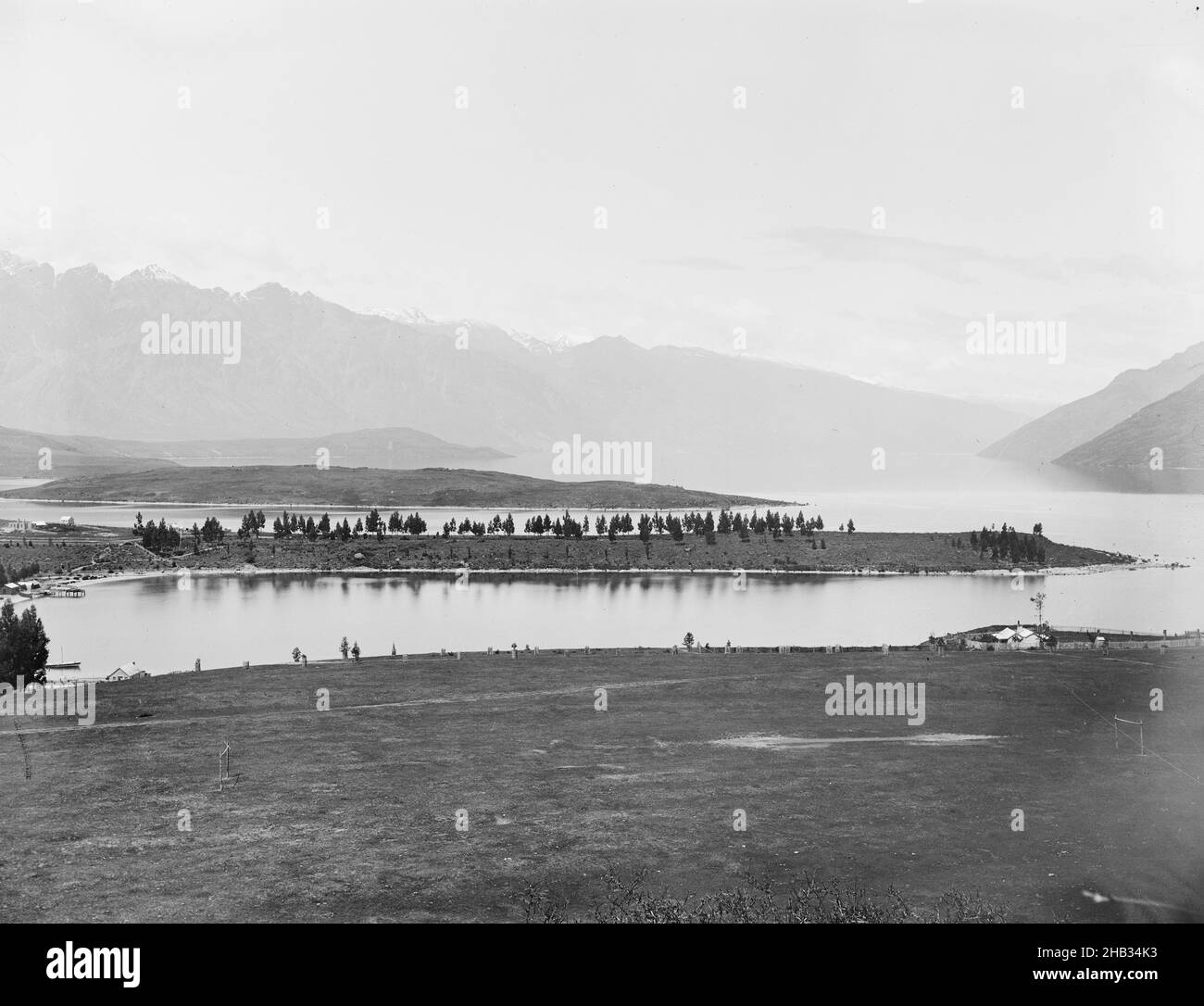 Queenstown from behind cemetery, Burton Brothers studio, photography