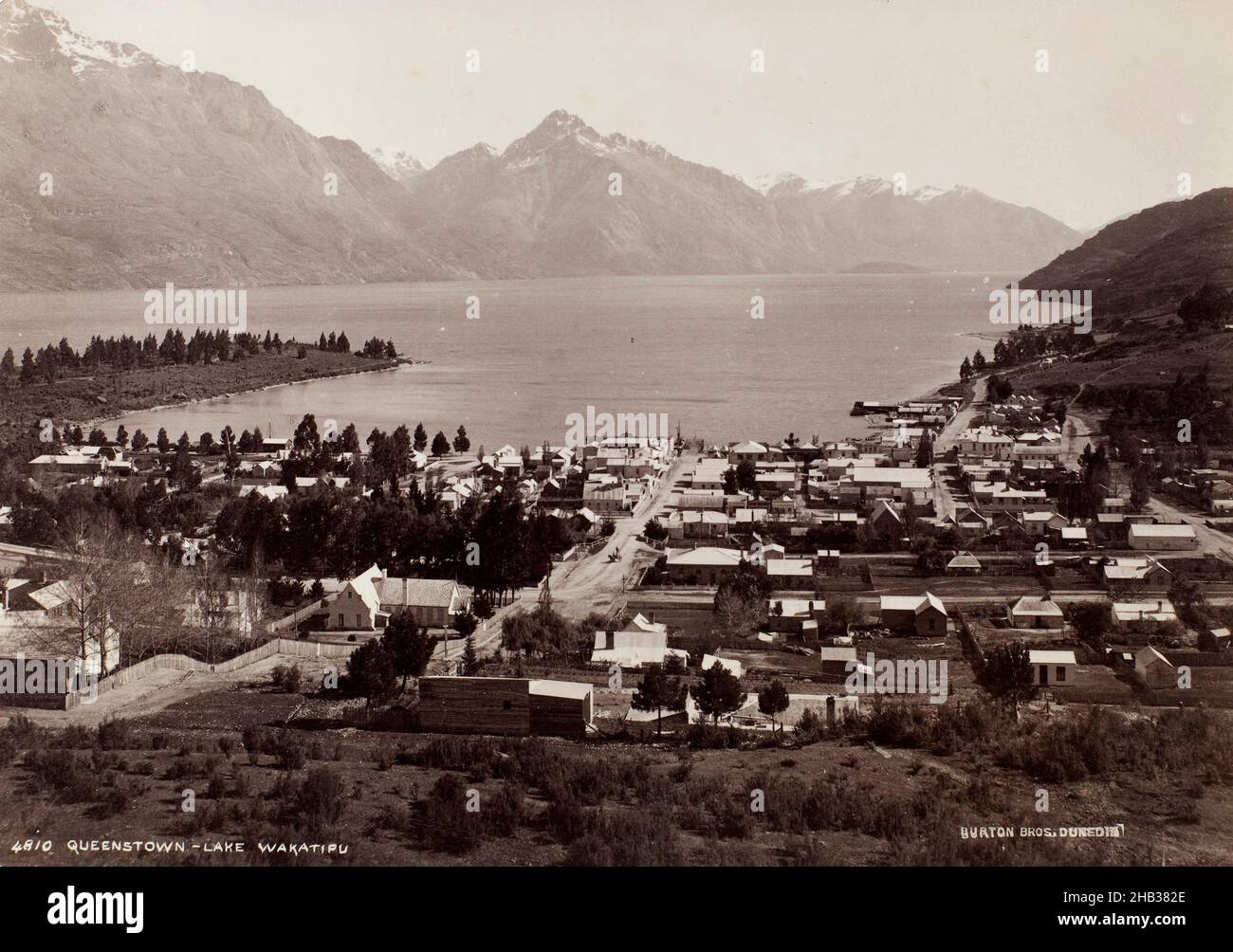Queenstown, Lake Wakatipu, Burton Brothers studio, circa 1888