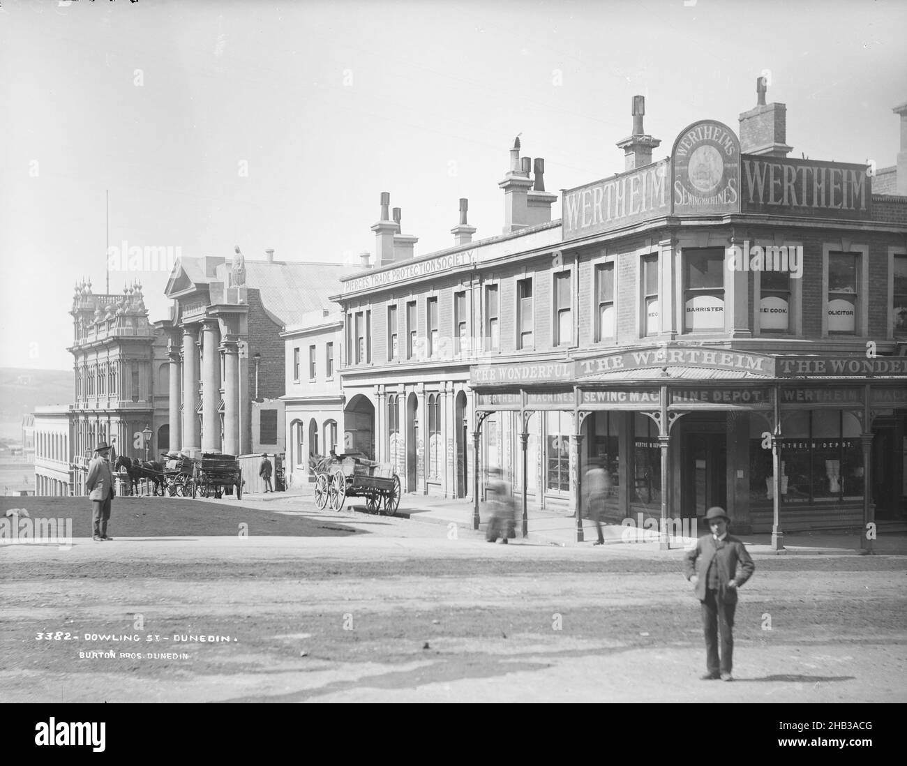 Dowling Street, Dunedin, Burton Brothers studio, photography studio