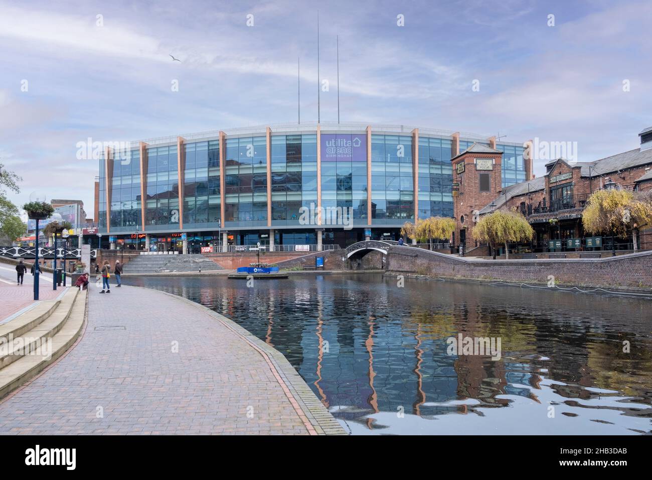 Utilita Arena venue alongside the canals of Birmingham Stock Photo - Alamy