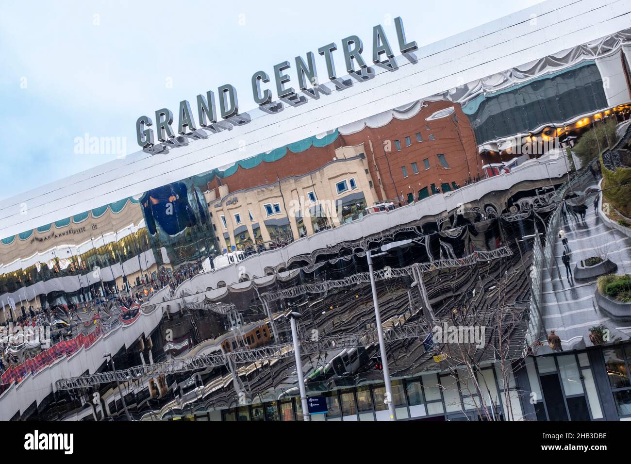 Grand Central shopping centre and New Street Train Station, Birmingham City Centre Stock Photo