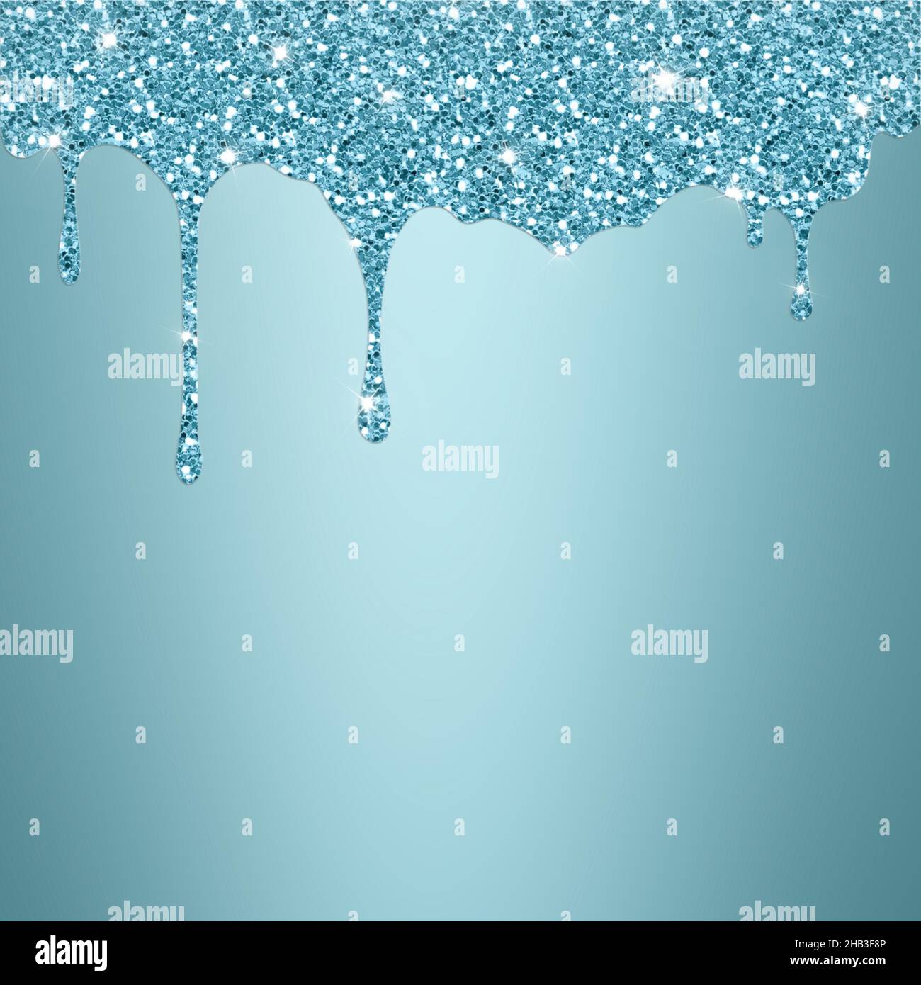 Light blue background with dripping glitter texture Stock Photo - Alamy