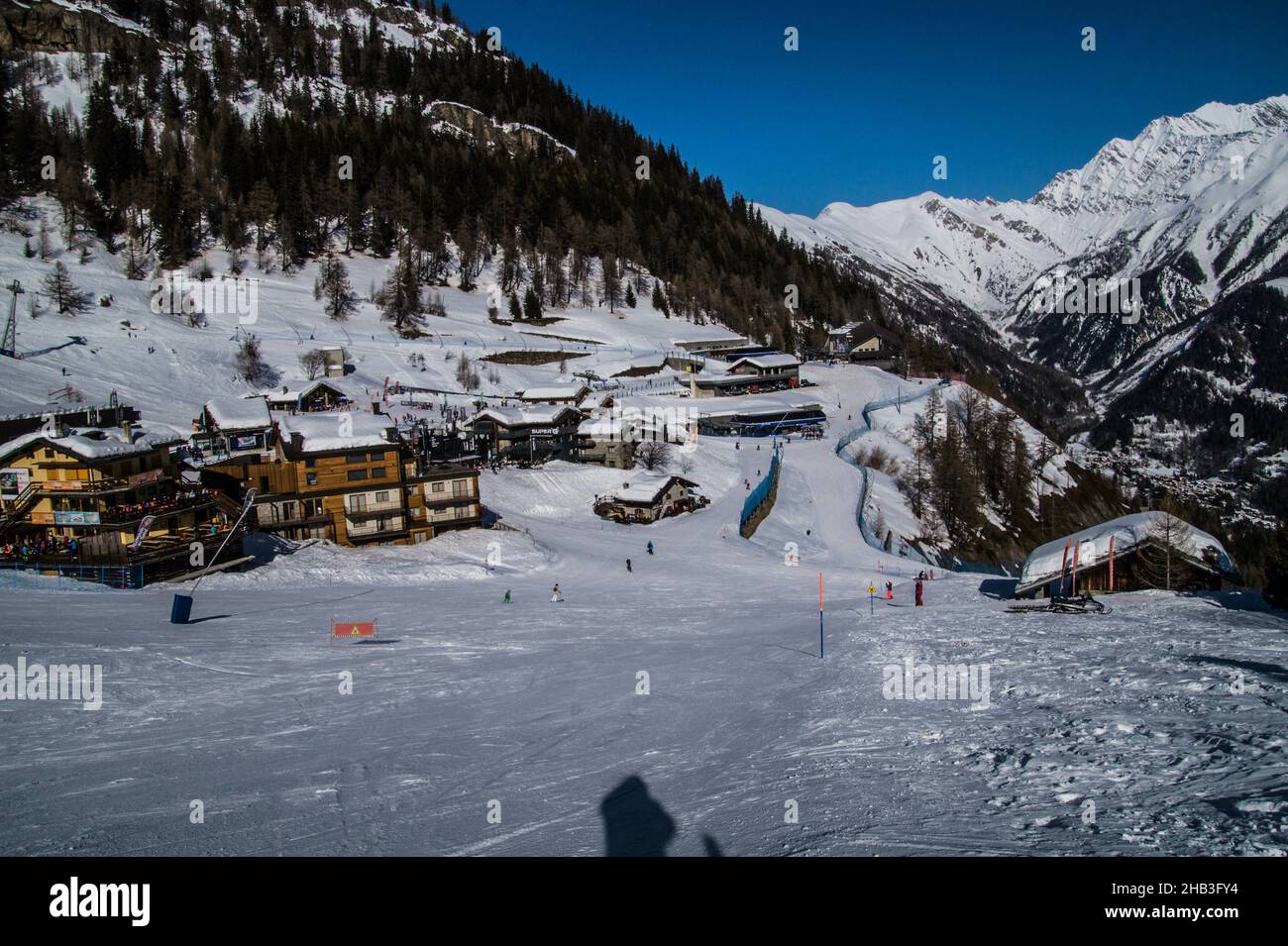 Beautiful winter landscape in the French Alps Stock Photo - Alamy