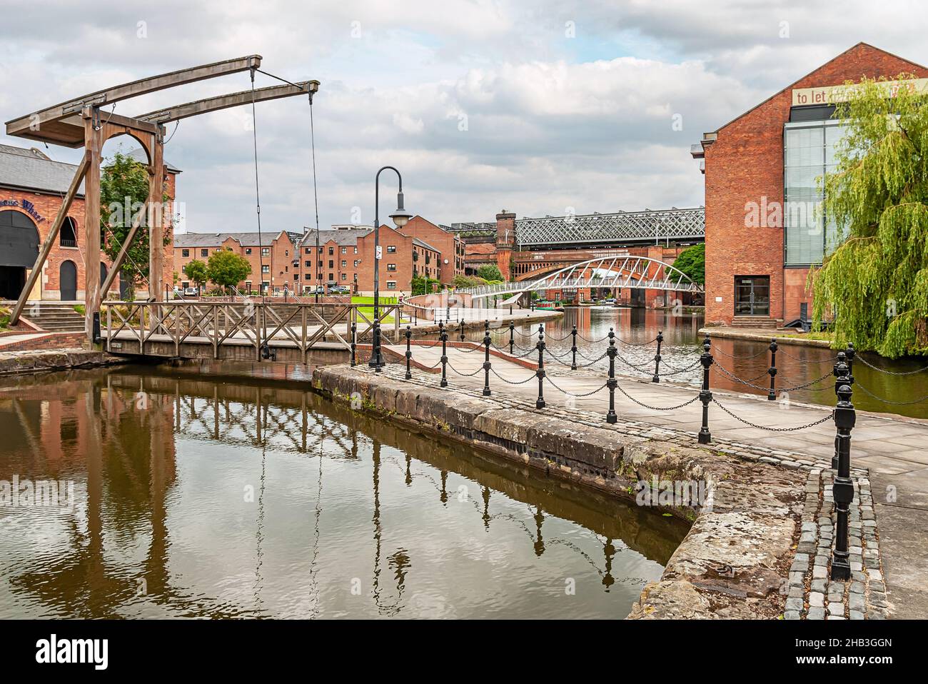Castlefield is an inner city area of Manchester, in North West England Stock Photo
