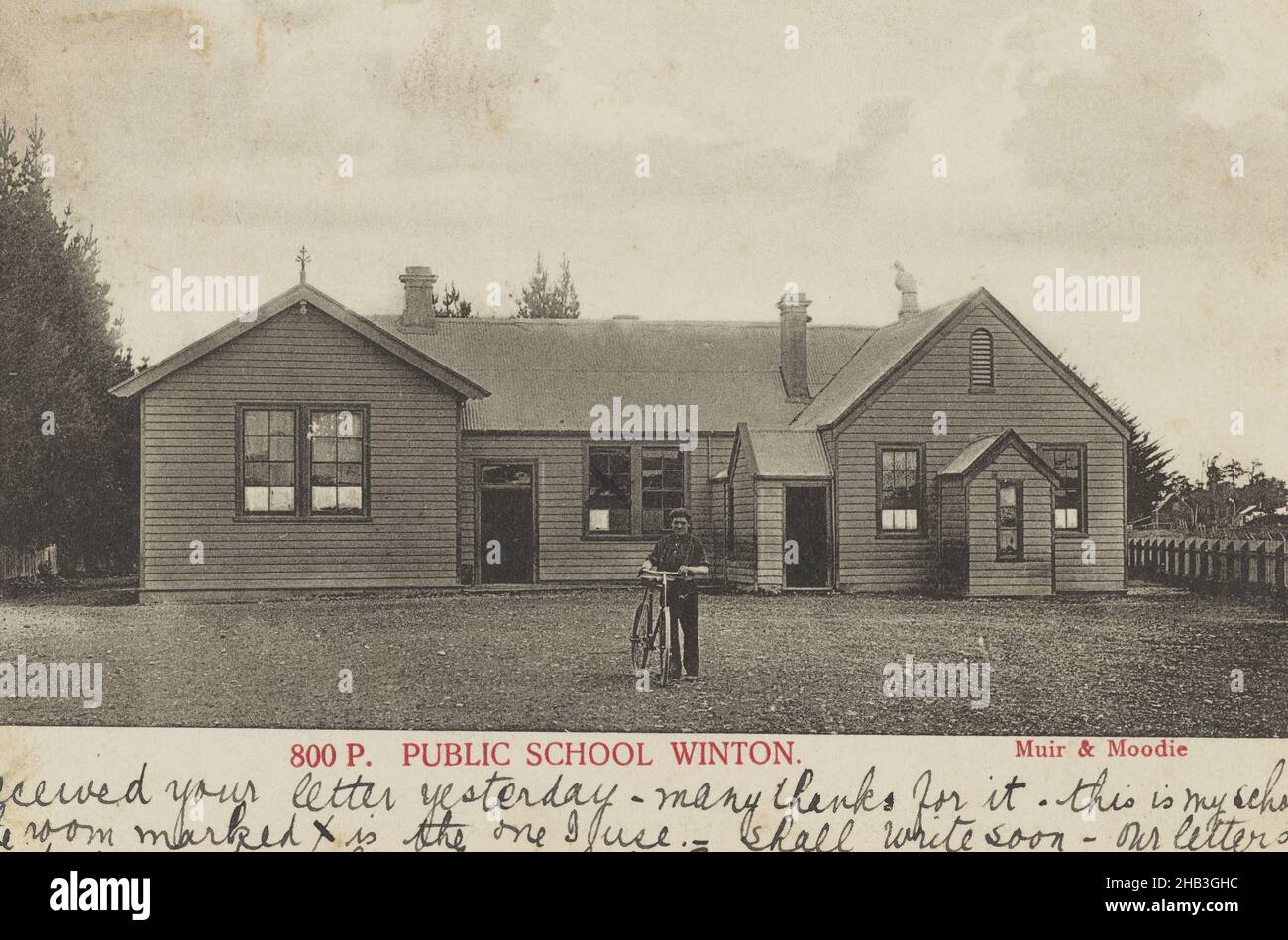 Public School, Winton, Muir & Moodie studio, 1905, Winton Stock Photo