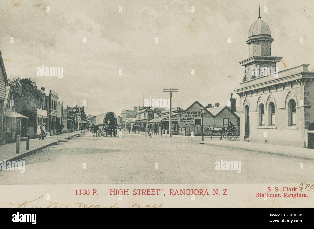 High Street, Rangiora, New Zealand, Muir & Moodie studio, 1905
