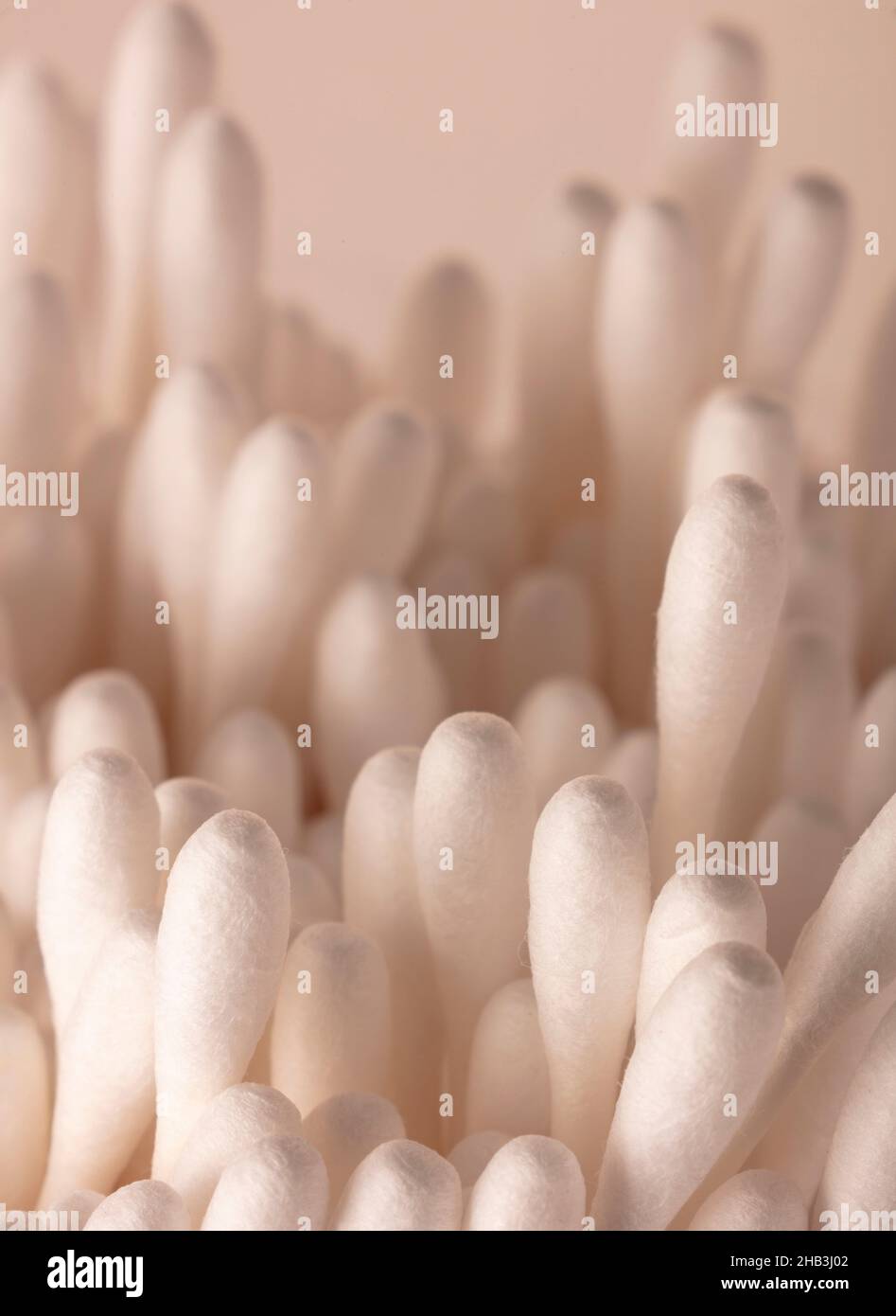 Macro stilllife of Cotton swabs, cotton buds Stock Photo Alamy