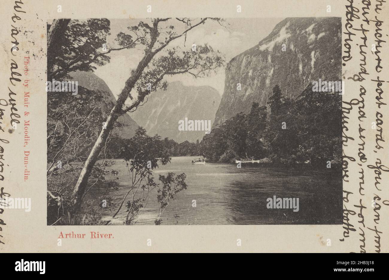 Arthur River, Muir & Moodie studio, 1900-1903, Milford Sound Stock ...