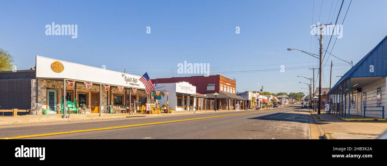 Gladewater, Texas, USA September 26, 2021 The old business district