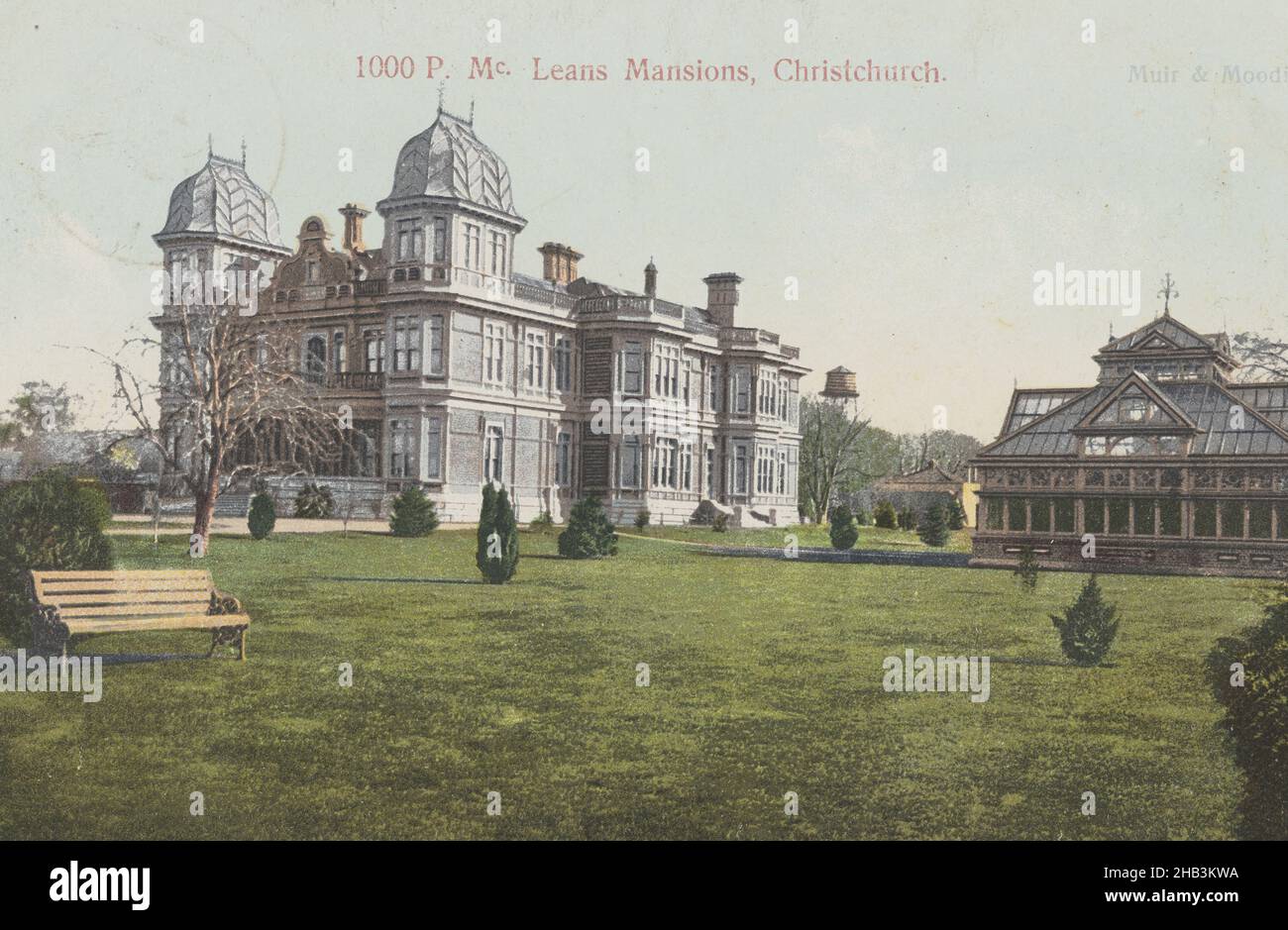 McLean's Mansions, Christchurch, Muir & Moodie studio, 1905