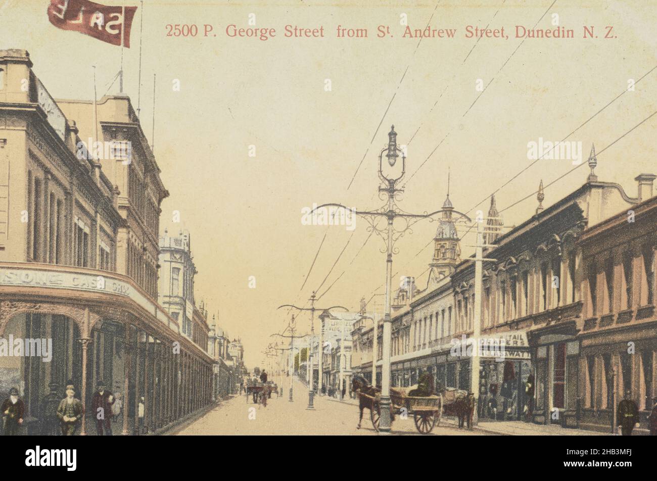 Street from St Andrew Street, Dunedin, New Zealand, Muir