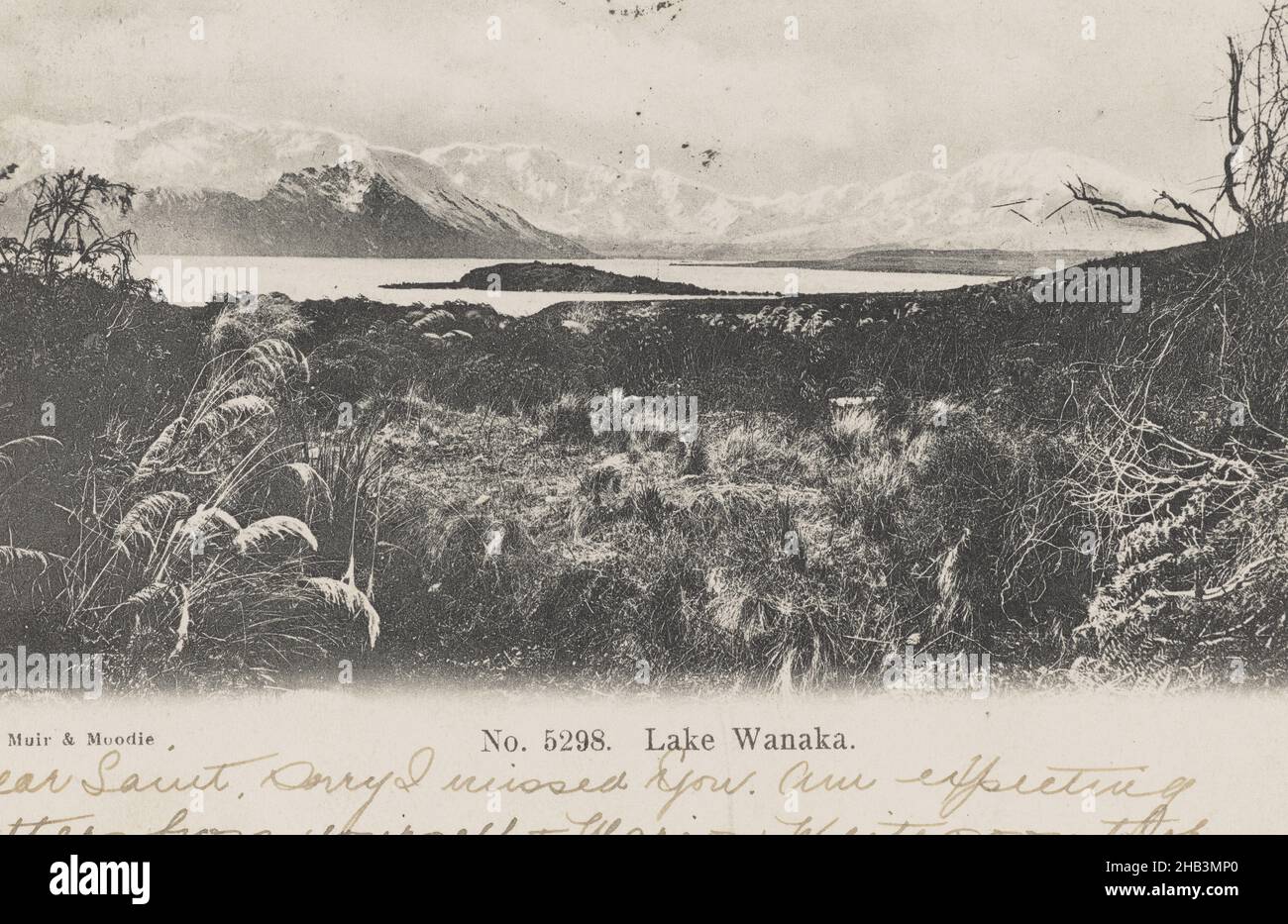 Lake Wanaka, Muir & Moodie studio, printer, 19041915, Dunedin Stock