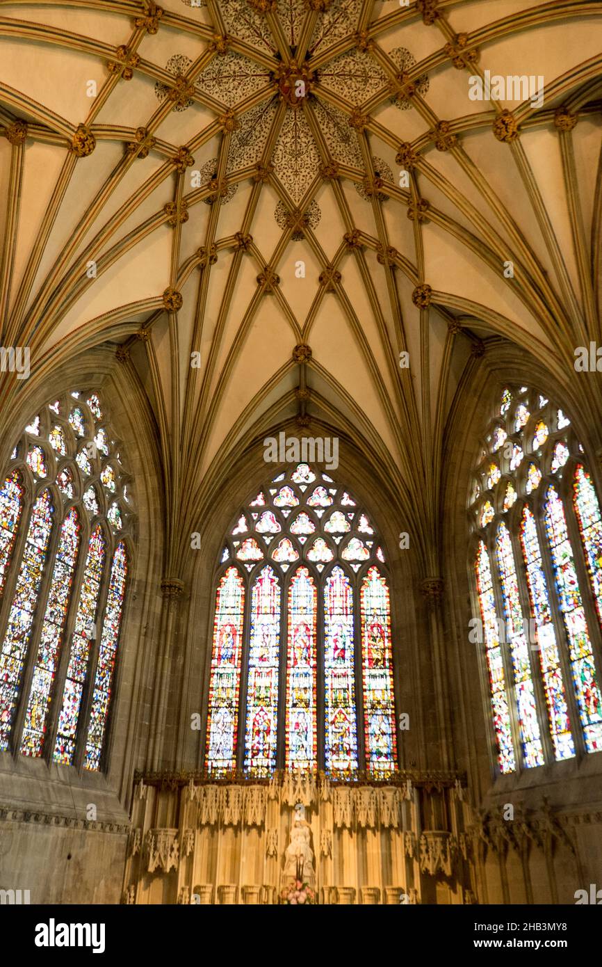 21 Miles From My Location Lady Chapel,Star Vault,Ceiling,Interior,Inside,Of,Wells  Cathedral,Wells,Somerset,England,English,Gb,Great Britain,British,Uk,United  Kingdom,Europe,European,Wells Is A City And Civil Parish In The Mendip  District Of Somerset, Located On The Southern ...