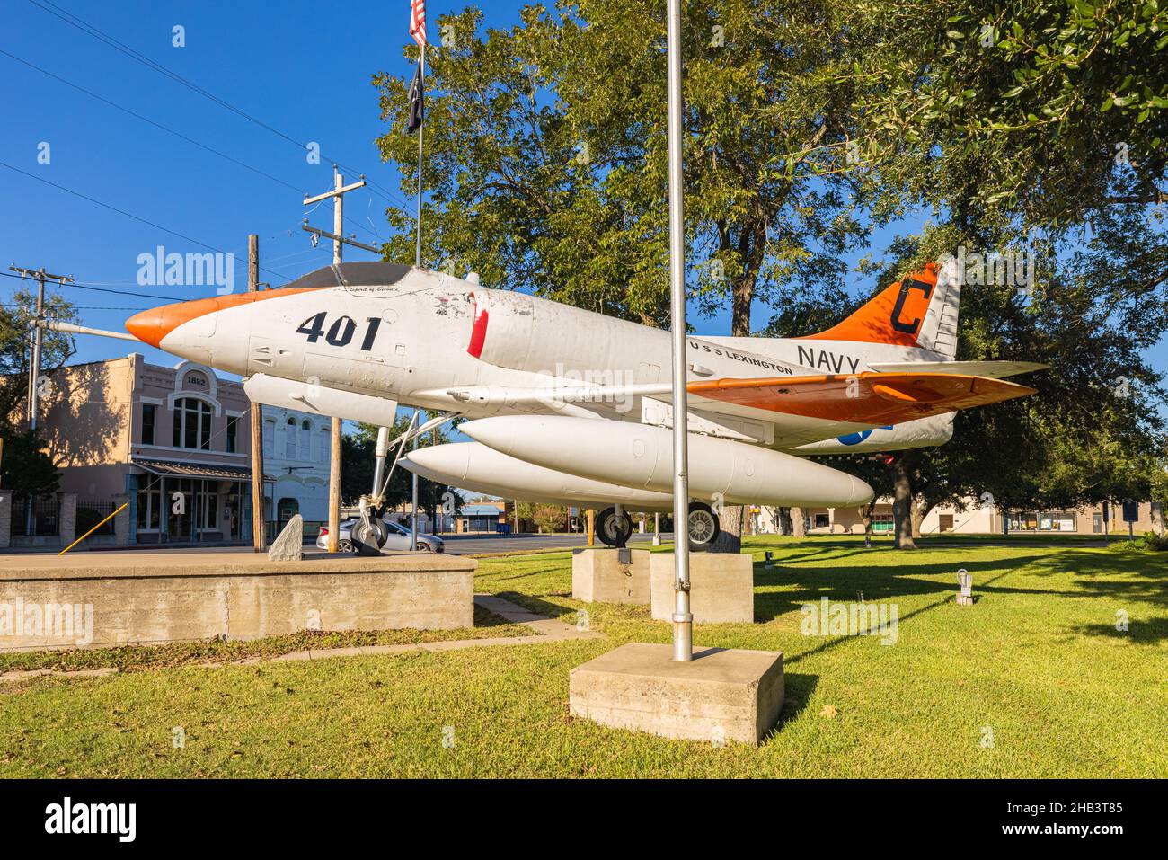 Beeville. Texas, USA September 25, 2021 Douglas A4 Skyhawk Aircraft