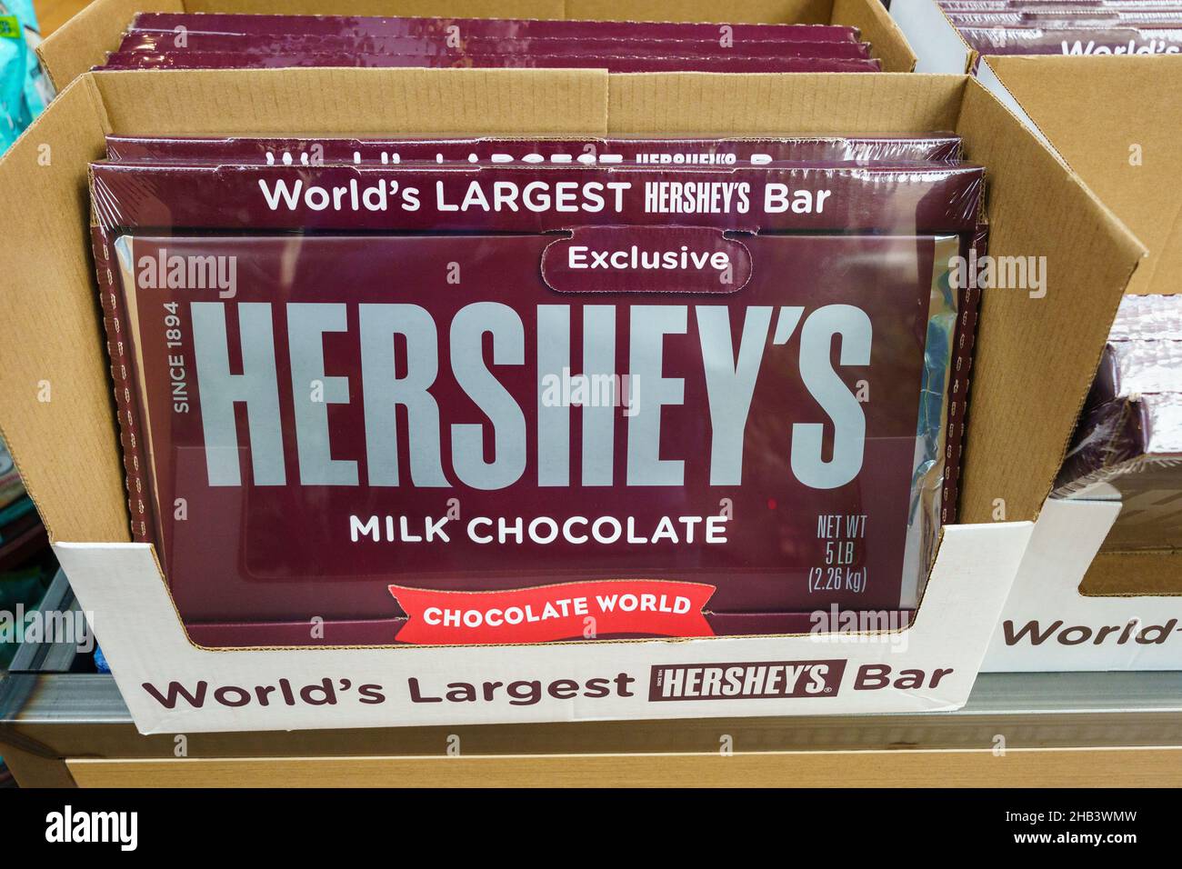 Hershey, PA, USA December 3, 2021 Hershey Chocolate Candy gifts are