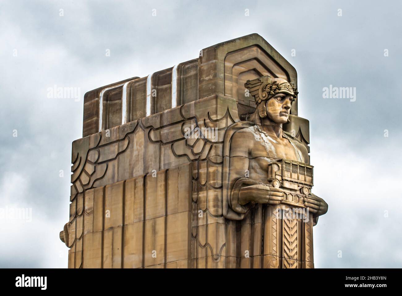 cleveland guardians of traffic in ohio Stock Photo - Alamy