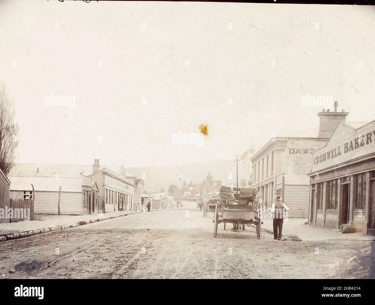 Main Street Cromwell, Burton Brothers studio, 1870-1880s, Cromwell Stock Photo