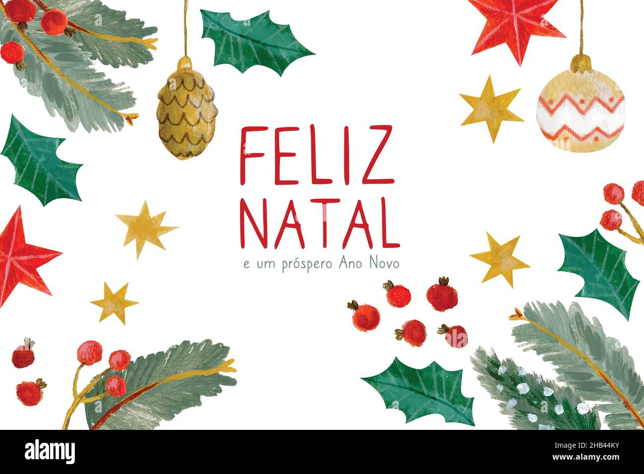 Feliz Natal Ano Novo Stock Illustrations – 30 Feliz Natal Ano Novo