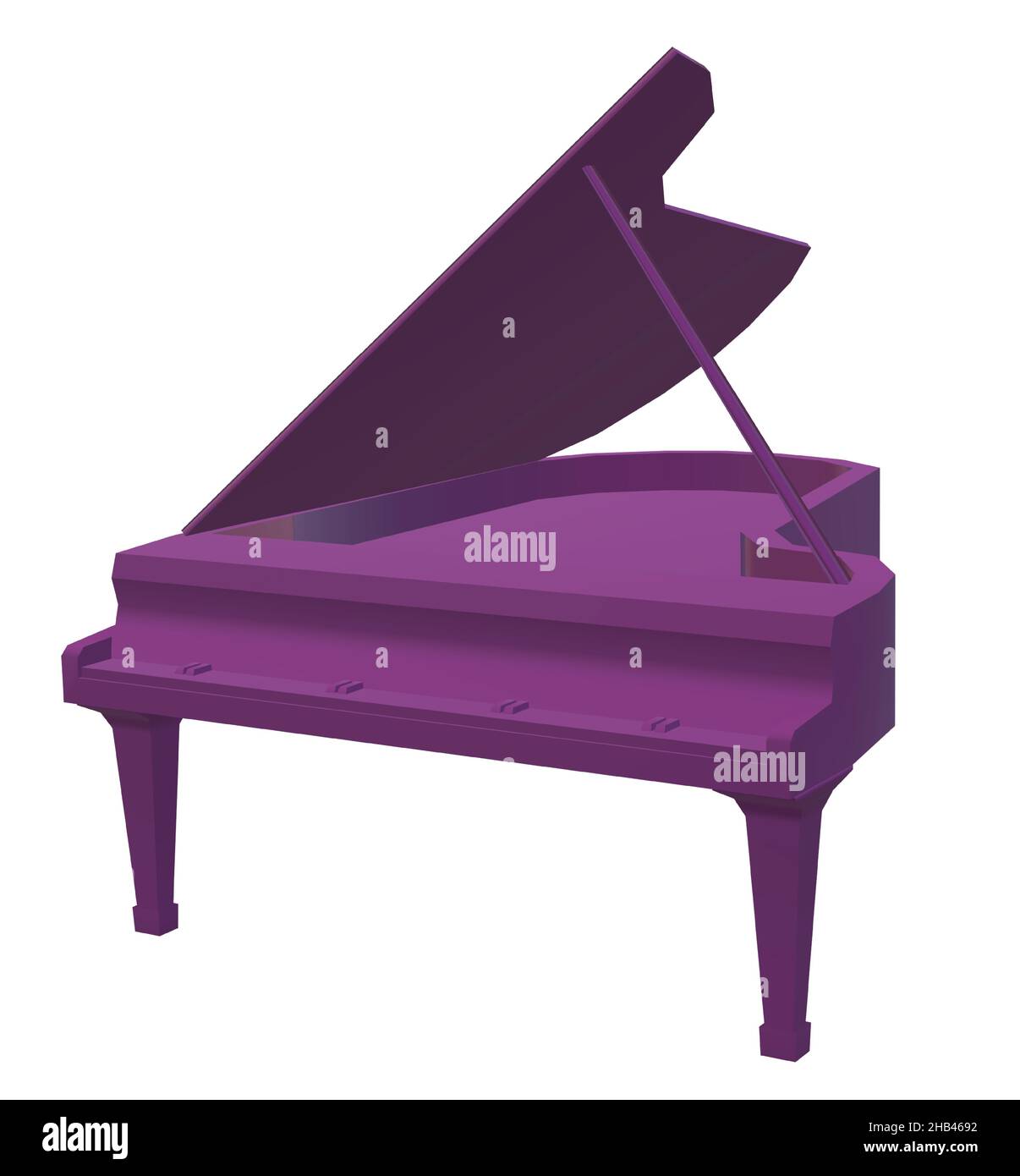 Dark Purple Grand Piano Stock Vector Image & Art Alamy