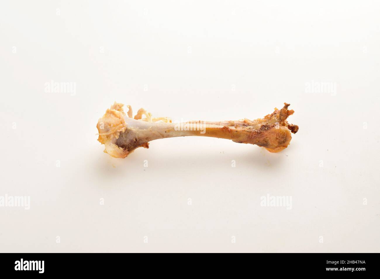 Chicken Leg Bone Isolated on White Background Stock Photo Alamy