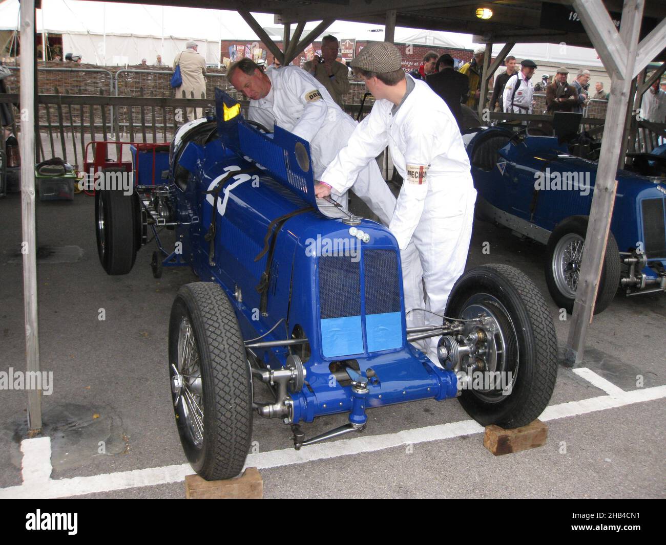 Era R12c #23 ERA R12C, 1938, in the paddock at the Goodwood Revival race meeting ...
