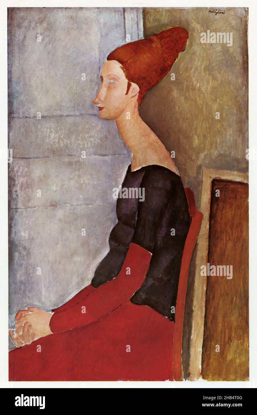 AMEDEO MODIGLIANI. PORTRAIT DE JEANNE HÉBUTERNE Stock Photo