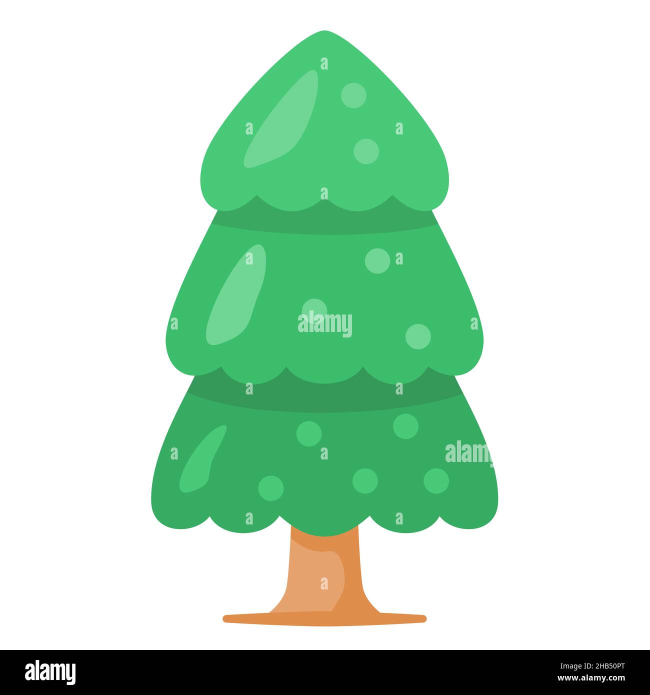 tree pine wood single isolated icon with flat style vector illustration ...