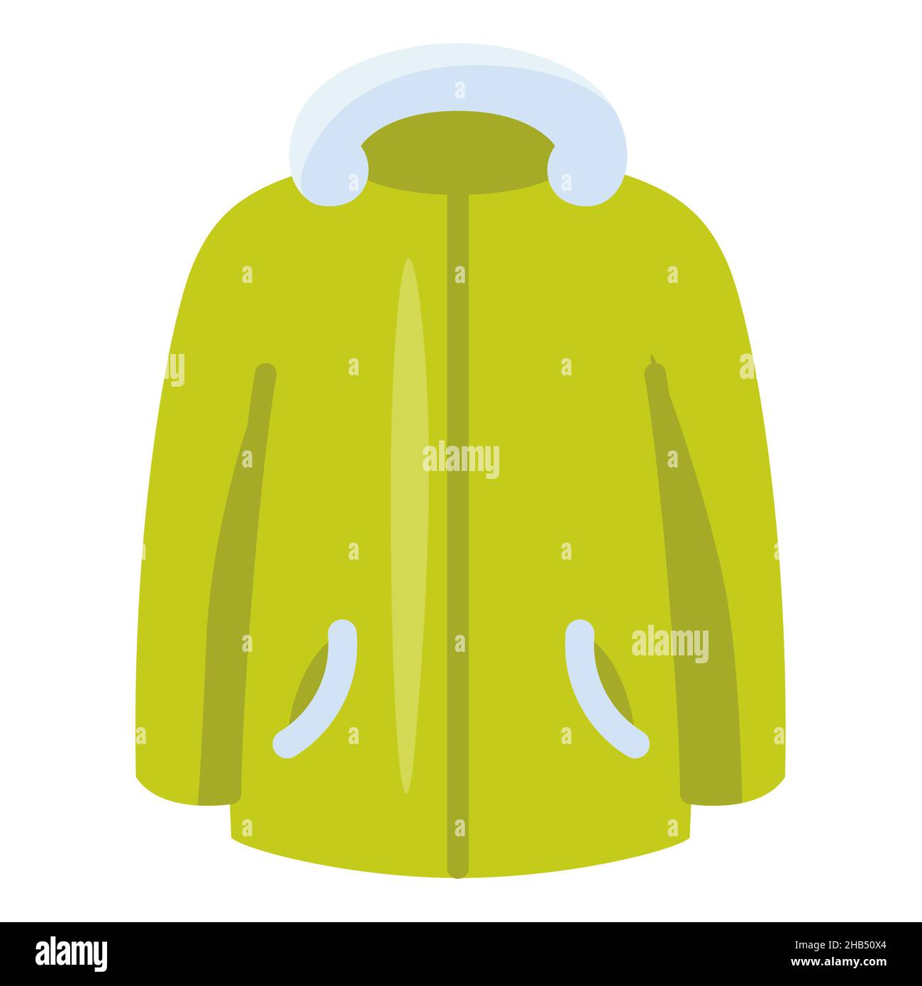 coat winter jacket clothes single isolated icon with flat style vector ...