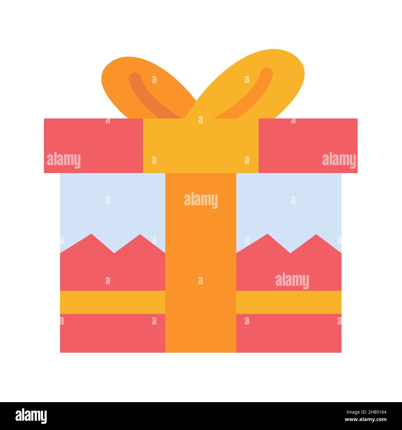 present gift prize box single isolated icon with flat style vector ...